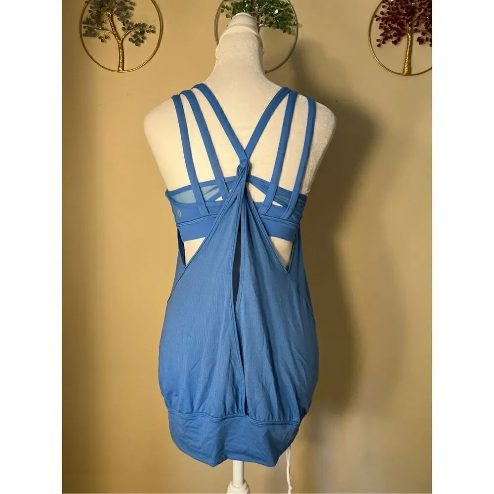 Lululemon Nouveau Limits Tank in Porcelain Blue Size 4